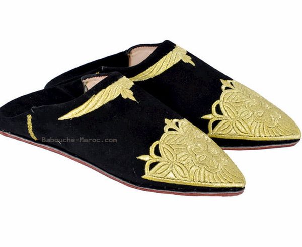 Chic Leather Moroccan Slippers - Premium Comfort & Style