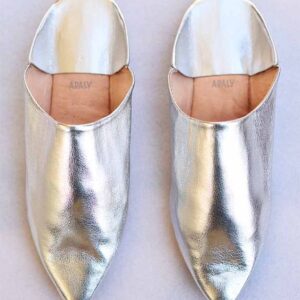 Luxurious Leather Moroccan Slippers for Elegant Comfort