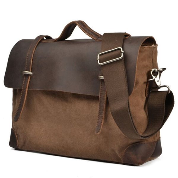 Dark Brown Moroccan Leather Messenger Bag | Handcrafted, Premium Quality, Unisex | Ideal for Organization
