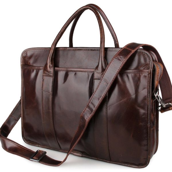 Luxurious Moroccan Leather Messenger Bag - Stylish & Functional