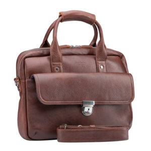 Burgundy Moroccan Leather Messenger Bag - Premium Design & Versatile Storage