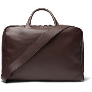 Luxury Brown Leather Moroccan Messenger Bag