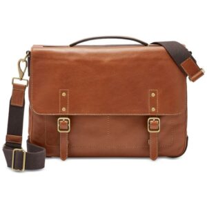 Hazelnut Moroccan Leather Messenger Bag
