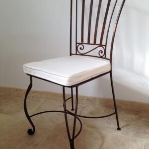 Modern Moroccan Metal Chair - Handcrafted Iron Artistry