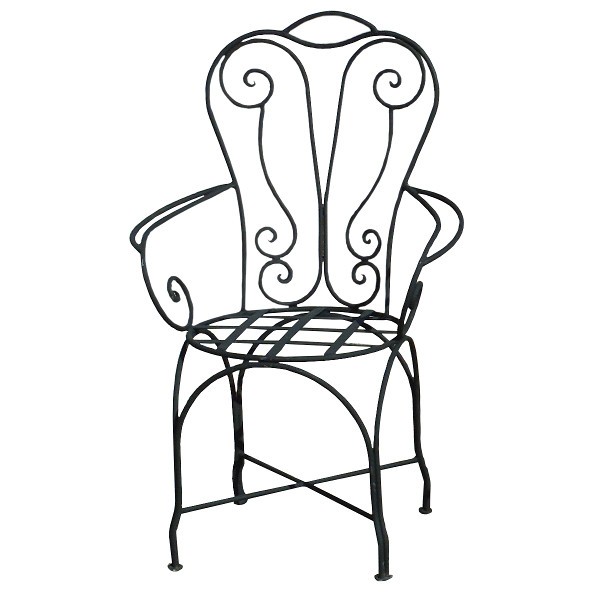 Handmade Moroccan Metal Chair | Artisan-Crafted Iron Furniture