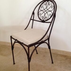 Handcrafted Moroccan Metal Chair 035 - Elegance and Durability
