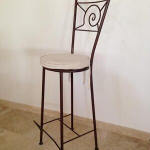Captivating Hand-Forged Moroccan Metal Chair 072