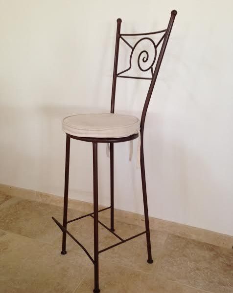 Captivating Hand-Forged Moroccan Metal Chair 072
