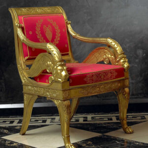 Moroccan Gold Metal Chair - Handcrafted Luxury with Custom Dimensions