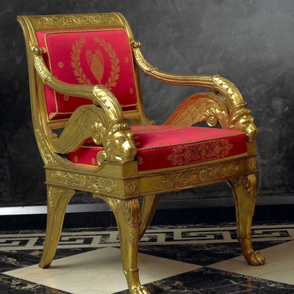 Moroccan Gold Metal Chair - Handcrafted Luxury with Custom Dimensions