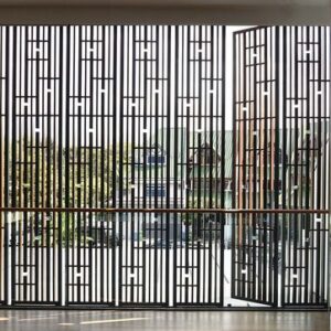 Luxury Metal Door 066 | Steel Crafted Door with Elegant Windows