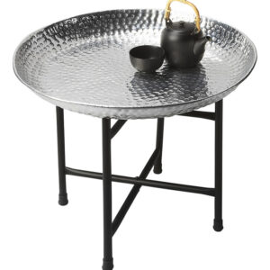 Metal Tray Table | Handcrafted Moroccan Design | Premium Materials