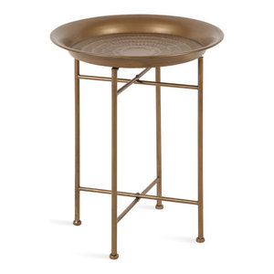 Metal Tray Table | Handmade Moroccan Aluminum Furniture