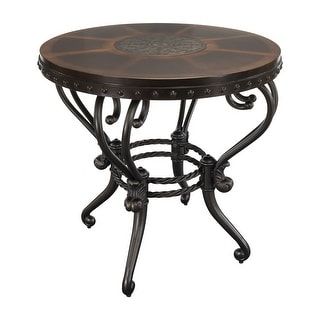 Moroccan Tray Top Metal Table - Handcrafted Elegance