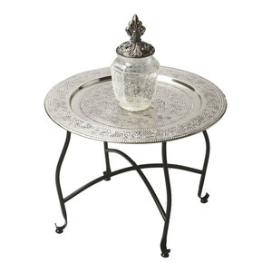 Moroccan Handmade Metal Tables. Traditional Design. Artisan Crafted.