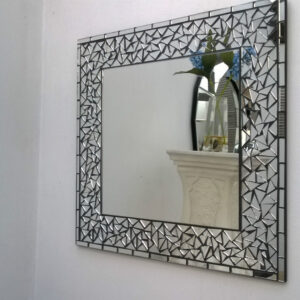Handmade Moroccan Mosaic Tile Mirror - Customizable Dimensions