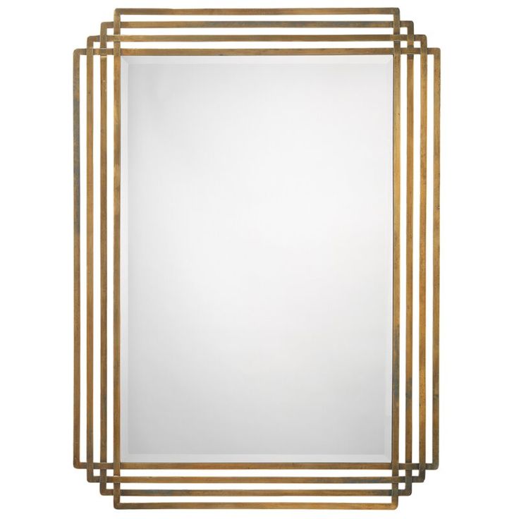 Moroccan Hammered Iron Gold Mirror - Handcrafted High-Quality Accent