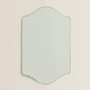Moroccan Gold Hammered Iron Wall Mirror - Customizable Dimensions