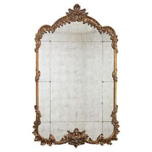 Moroccan Metal Framed Rectangular Mirror - Handcrafted Artistic Design