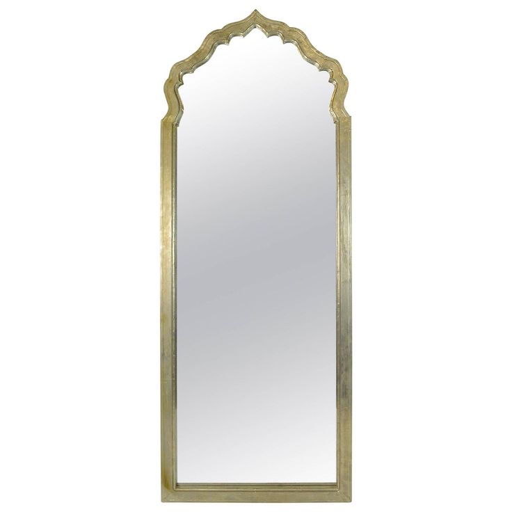 Moroccan Style Handcrafted Iron Mirror in Gold Finish