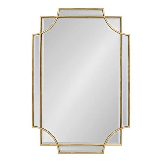 Moroccan Hammered Iron Mirror in Antique Gold Finish