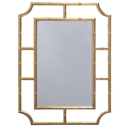 Modern Moroccan Handcrafted Gold Finish Mirror - Customizable Dimensions