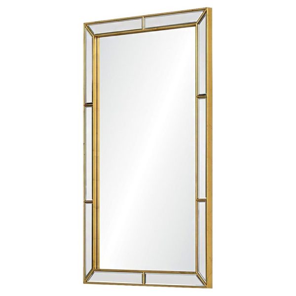 "Handcrafted Moroccan-Inspired Antiqued Gold Iron Mirror"