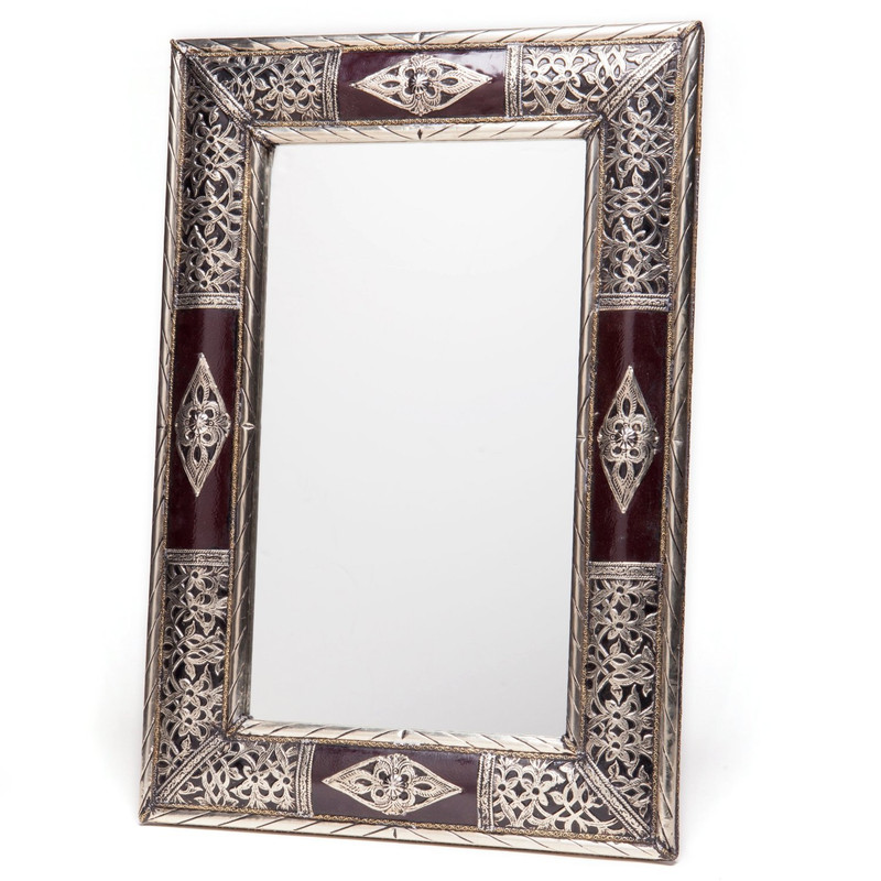 Moroccan Hand-Engraved Brass Mirror - Exquisite Artisan Crafted Statement Piece
