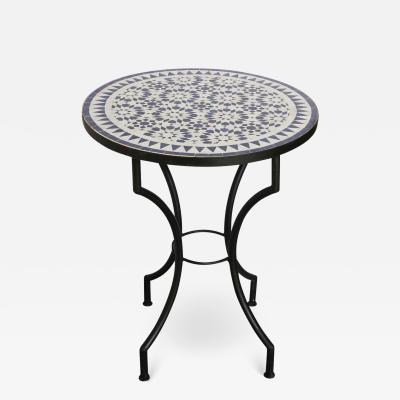Handmade Moroccan Mosaic Table 117 - Handcrafted Round Table