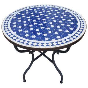 Moroccan Mosaic Table | Handcrafted Indoor/Outdoor Design
