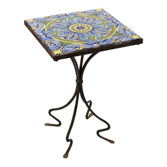 Moroccan Mosaic Table - Handcrafted Clay and Ceramic Masterpiece