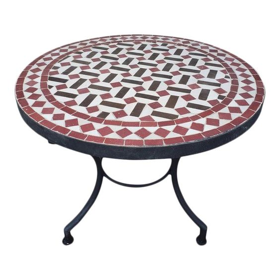 Handcrafted Moroccan Mosaic Table - Customizable Size