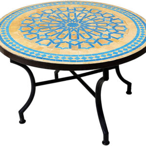 Mosaic Table 045 - Handcrafted Moroccan Tile Table