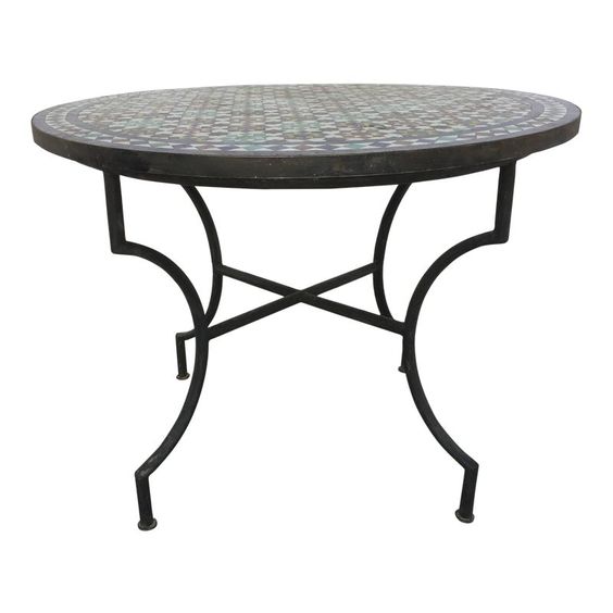 Moroccan Mosaic Table - Handmade Indoor/Outdoor Decor