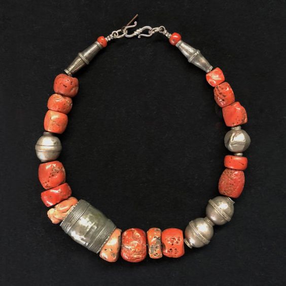 Moroccan Tuareg Berber Necklace - Handcrafted Geometric Design