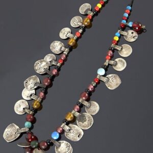 Moroccan Tuareg Berber Geometric Necklace - Handcrafted Ethnic Charm