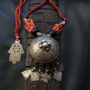 Moroccan Tuareg Berber Geometric Necklace - Handcrafted Ethnic Elegance