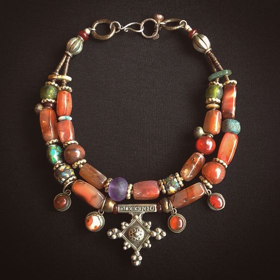 Moroccan Tuareg Berber Handmade Necklace - Artisan Ethnic Fusion