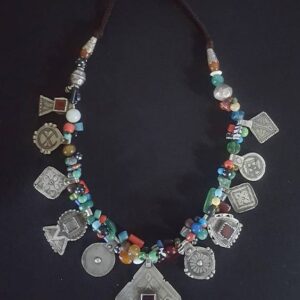 Moroccan Tuareg Berber Geometric Necklace - Handcrafted Artistry Combining Heritage and Elegance