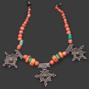 Stunning Moroccan Tuareg Berber Geometric Necklace