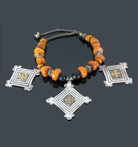 Moroccan Handmade Tuareg Style Geometric Necklace