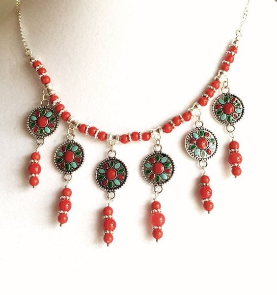 Moroccan Tuareg Berber Geometric Necklace