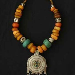 Moroccan Tuareg Berber Geometric Necklace - Handcrafted Ethnic Charm