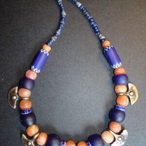 "Handcrafted Moroccan Tuareg Berber Necklace - Geometric Design"