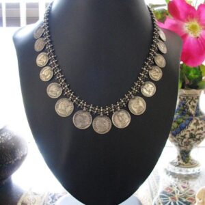 Moroccan Tuareg Berber Geometric Necklace - Handmade Masterpiece