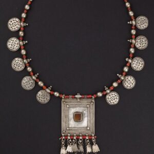 Moroccan Tuareg Berber Geometric Necklace - Handcrafted Elegance