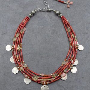 Moroccan Tuareg Berber Geometric Necklace - Handcrafted Masterpiece