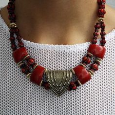 Moroccan Handcrafted Tuareg Berber Geometric Necklace