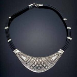 Moroccan Tuareg Berber Geometric Necklace - Handcrafted Ethnic Jewelry