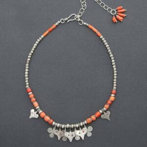 "Handcrafted Moroccan Tuareg Berber Necklace with Geometric Motifs"